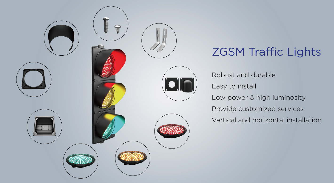 300mm (12 inches) Red Yellow Green Traffic Light